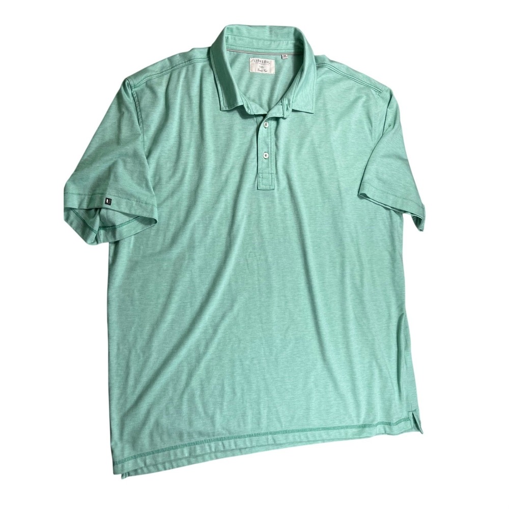 Linksoul Heather‎ Mint Green Polo Shirt Short Sleeve Men's XXL